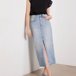 EUC Pistola Alice midi denim skirt 25
